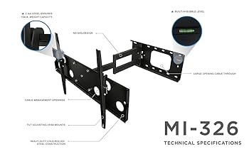 Mount-it! MI-104 スーパースリム 壁マウント 32-60インチ LED テレビ用 Buy Mount-it! MI-104 Super Slim Wall Mount for 32-60 Inch